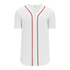 Athletic Knit Full Button Baseball Jersey with Braided Trim (BA5500)